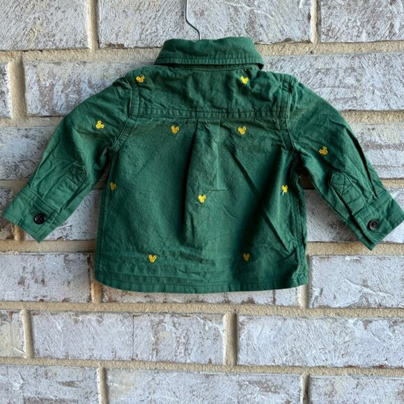 Disney Baby Long Sleeve Button Down Collared Shirt Boy's Size 3-6M. - Picture 2 of 6